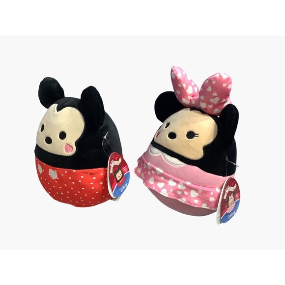 Set of 2 Disney  Mickey & Minnie Mouse  Squishmallow Plush 10” - Picture 4 of 7